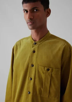 TOAST Dropped Shoulder Organic Cord Grandad Shirt- Cord|Shirts