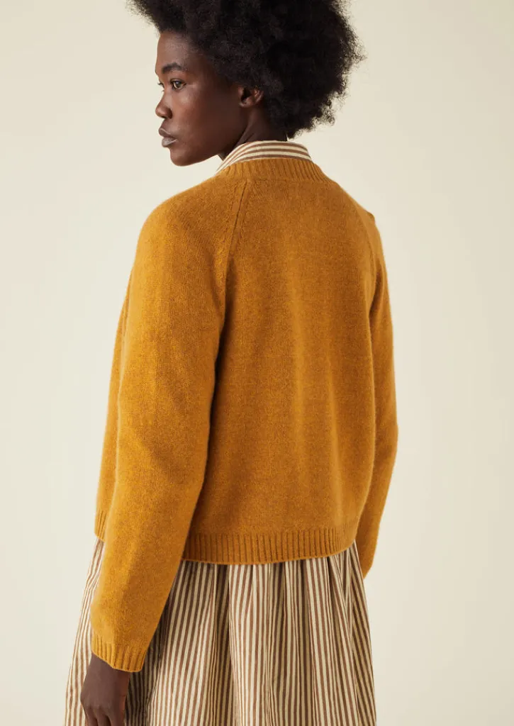 TOAST Eden Wool Cashmere Raglan Cardigan-Women Cashmere|Knitwear