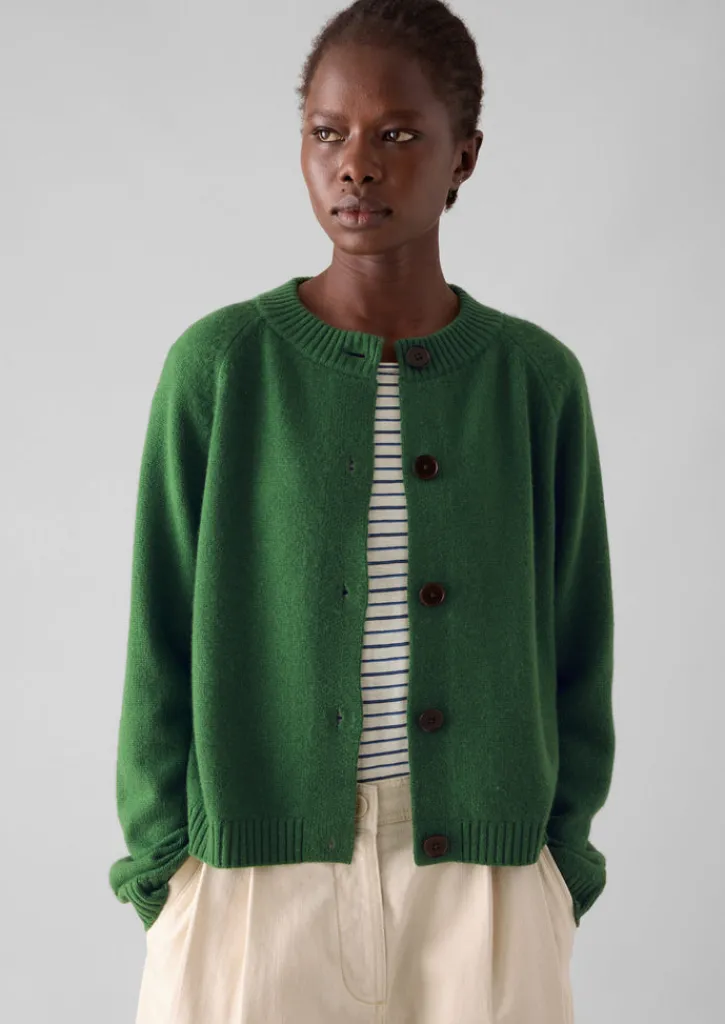 TOAST Eden Wool Cashmere Raglan Cardigan-Women Cashmere|Knitwear