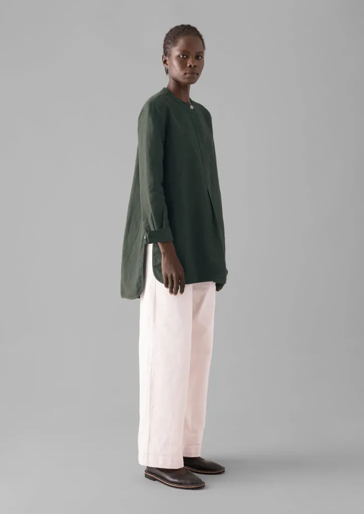 TOAST Elena Cotton Linen Tunic Shirt-Women Linen|Tops & Tees