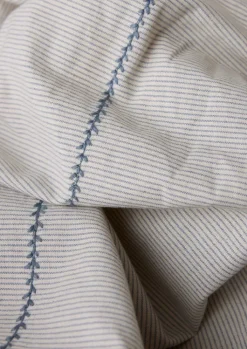 TOAST Fine Stripe Organic Cotton Duvet Cover- Textiles|Bed Linen