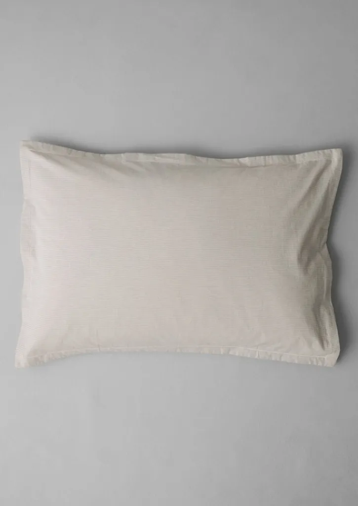 TOAST Fine Stripe Organic Cotton Oxford Pillowcase Set- Textiles|Bed Linen
