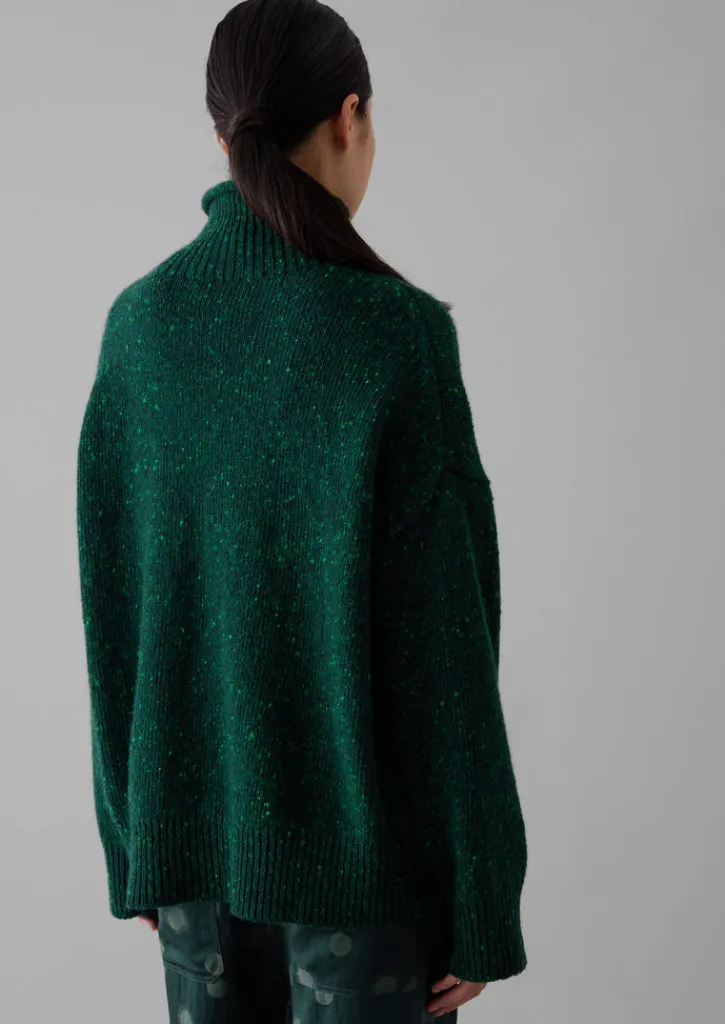 TOAST Flecky Wool Cashmere High Neck Sweater-Women Cashmere|Knitwear