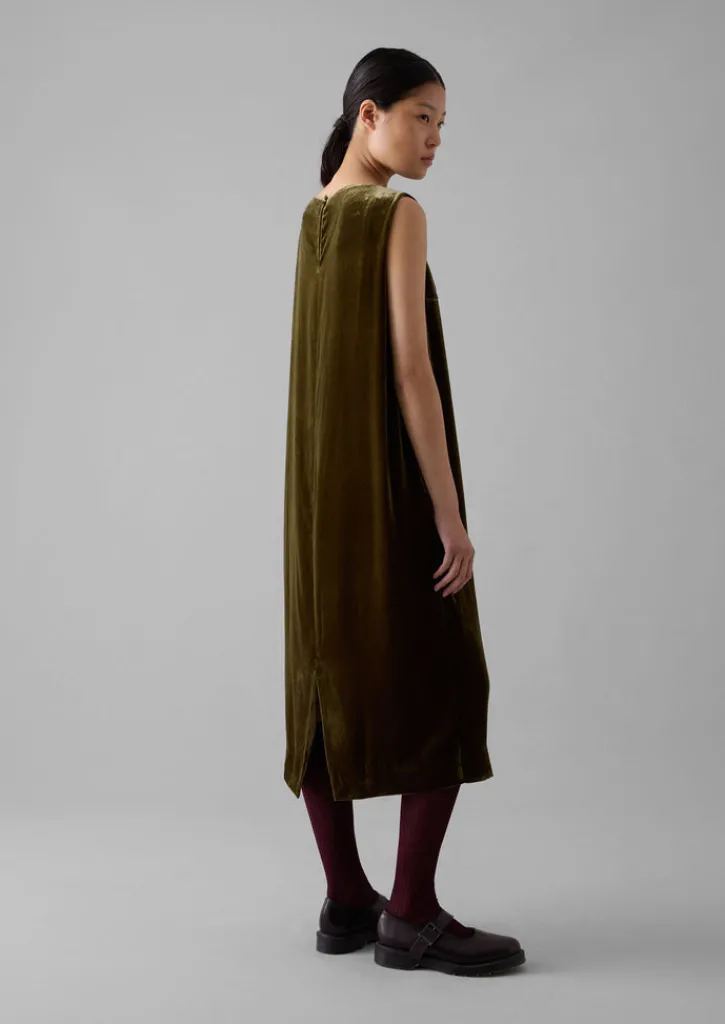 TOAST Fluid Silk Velvet Dress-Women Velvet|Dresses