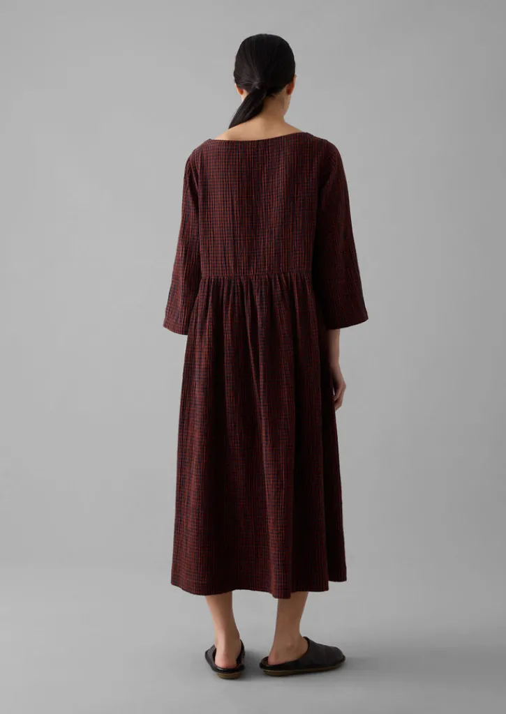 TOAST Freya Gingham Crinkle Cotton Dress-Women Loungewear|Dresses
