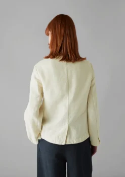 TOAST Garment Dyed Cotton Linen Neat Jacket-Women Coats & Jackets