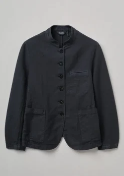 TOAST Garment Dyed Cotton Linen Neat Jacket-Women Coats & Jackets
