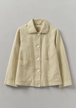TOAST Garment Dyed Cotton Linen Jacket-Women Linen|Coats & Jackets
