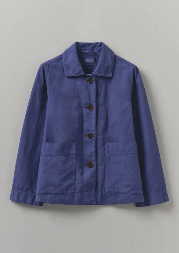 TOAST Garment Dyed Cotton Linen Jacket-Women Linen|Coats & Jackets
