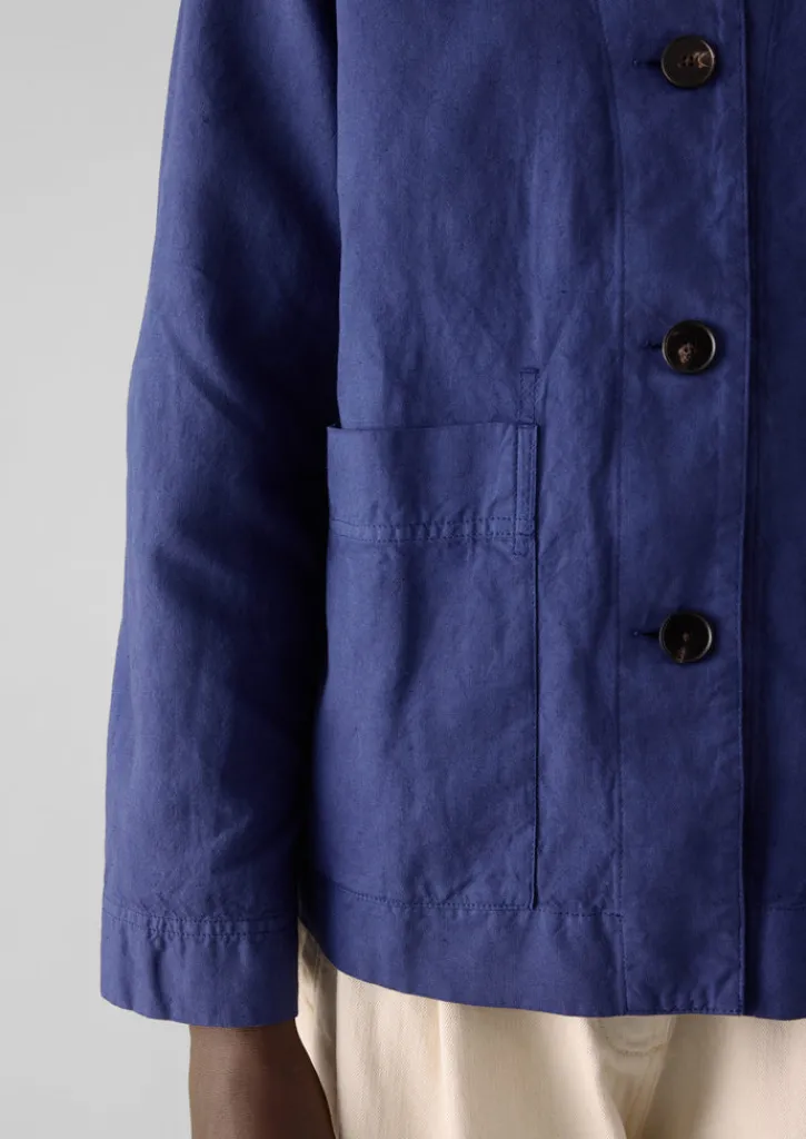 TOAST Garment Dyed Cotton Linen Jacket-Women Linen|Coats & Jackets