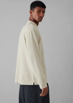 TOAST Garment Dyed Cotton Long Sleeve Tee- Tops & Tees