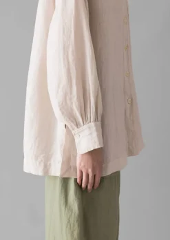 TOAST Garment Dyed Linen Oversized Shirt-Women Linen|Loungewear