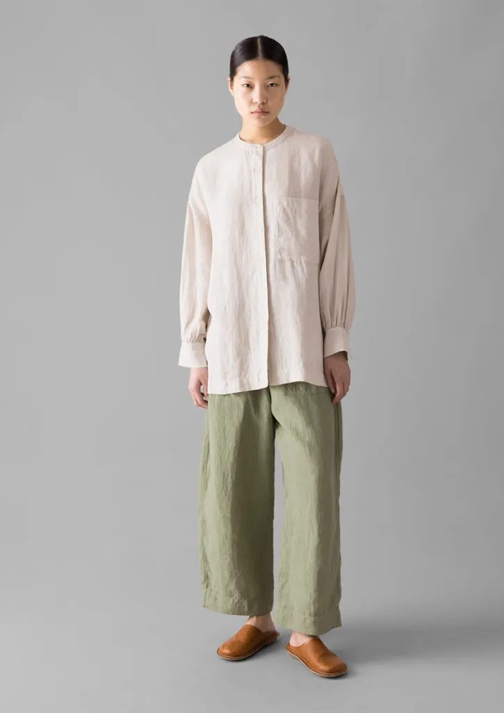 TOAST Garment Dyed Linen Oversized Shirt-Women Linen|Loungewear