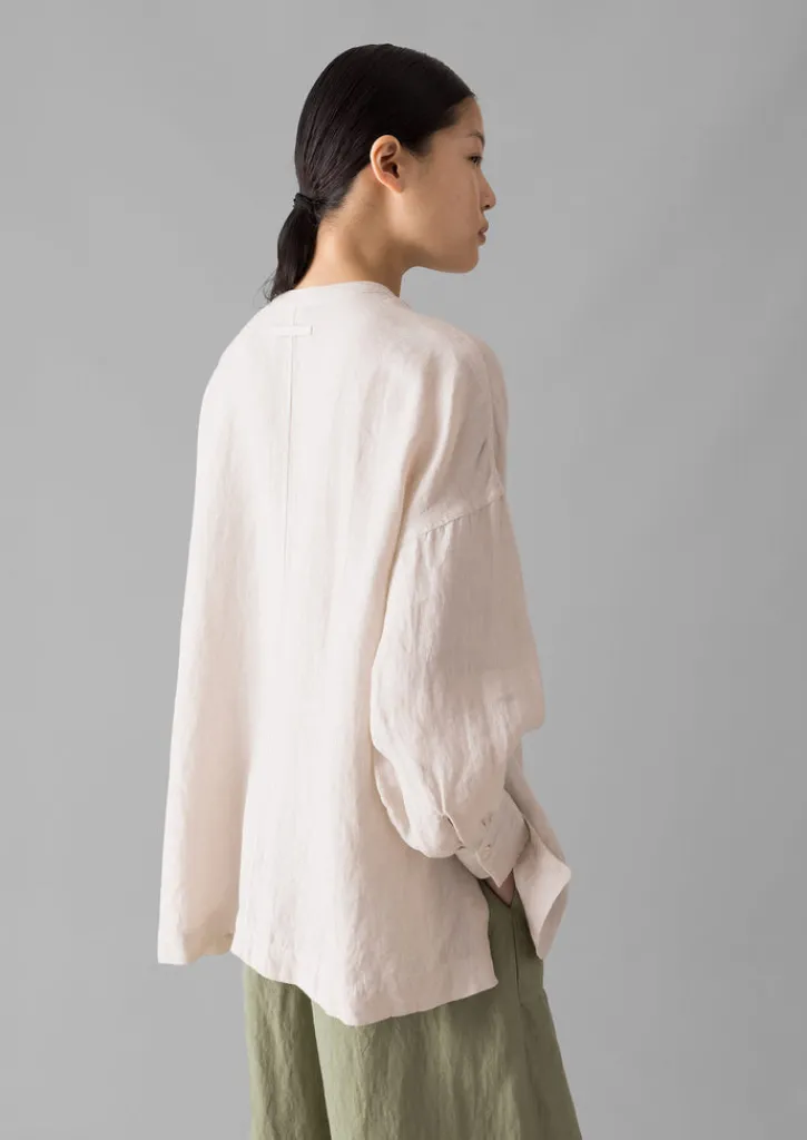 TOAST Garment Dyed Linen Oversized Shirt-Women Linen|Loungewear