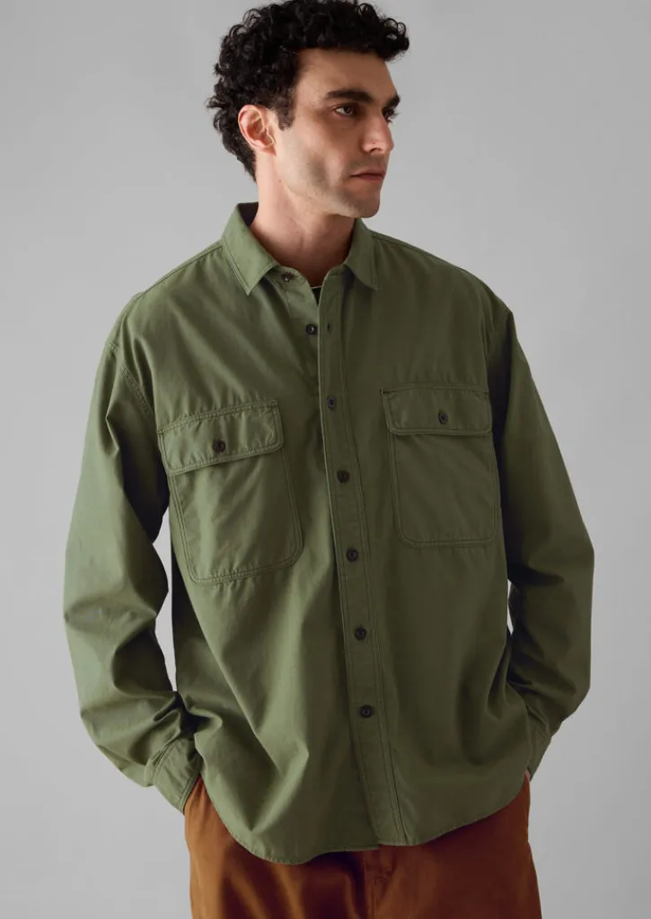 TOAST Garment Dyed Oxford Workwear Shirt- Workwear|Shirts