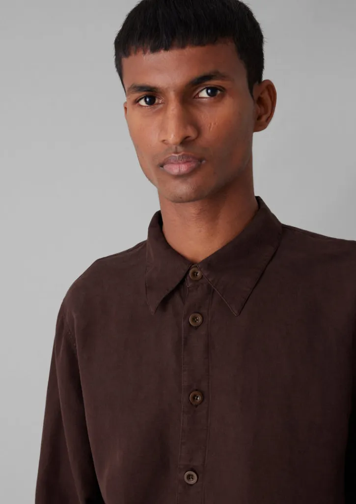 TOAST Garment Dyed Point Collar Shirt- Shirts