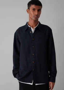 TOAST Garment Dyed Point Collar Shirt- Shirts
