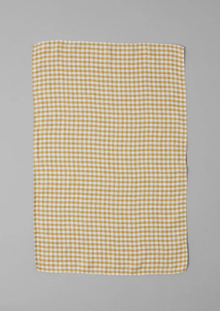 TOAST Gingham Linen Tea Towel- Aprons & Tea Towels