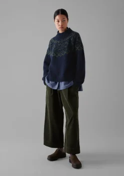 TOAST Graphic Yoke Sweater-Women Knitwear