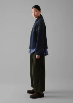 TOAST Graphic Yoke Sweater-Women Knitwear
