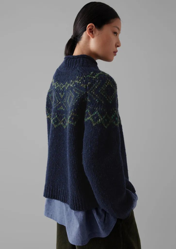 TOAST Graphic Yoke Sweater-Women Knitwear