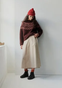 TOAST Graphic Yoke Sweater-Women Knitwear