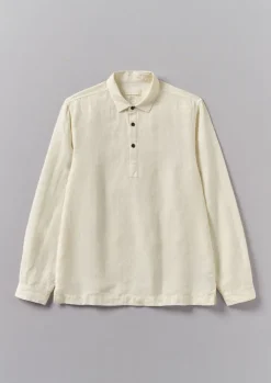 TOAST Half Placket Linen Shirt- Linen|Shirts