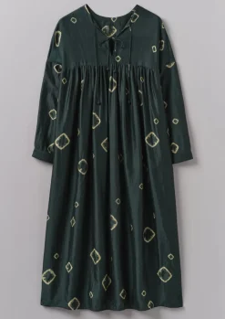 TOAST Hand Bandhini Silk Dress-Women Dresses