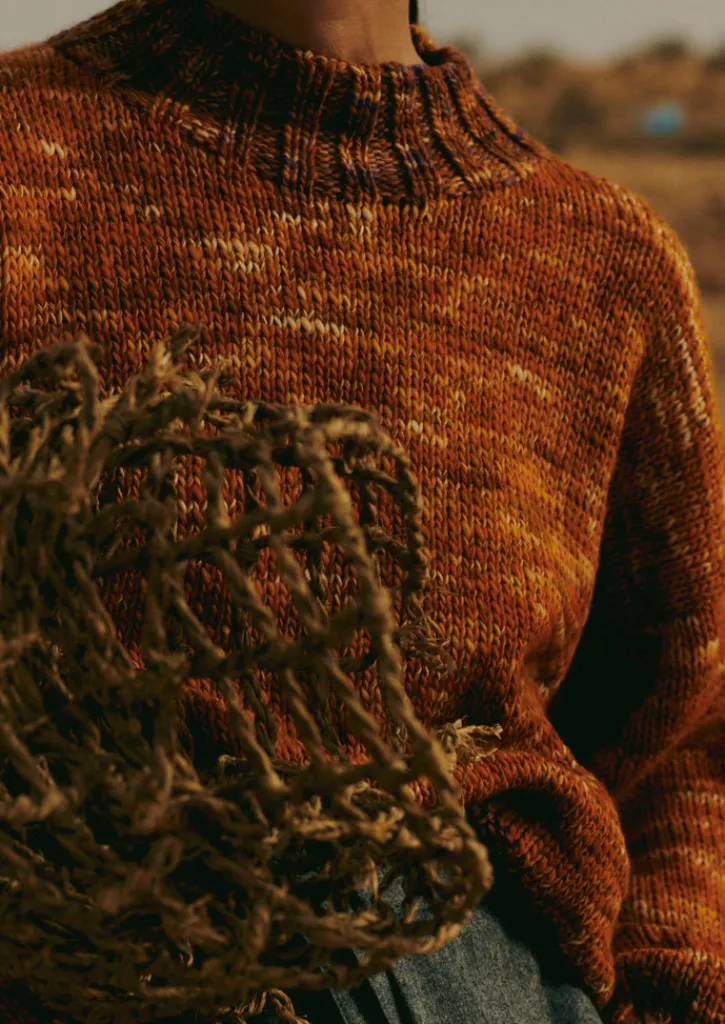 TOAST Hand Dyed Marl Sweater-Women Knitwear