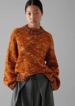 TOAST Hand Dyed Marl Sweater-Women Knitwear
