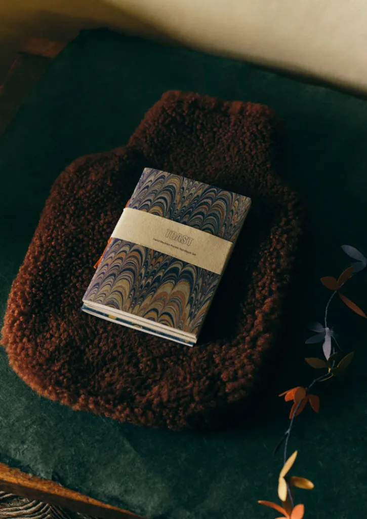 TOAST Hand Marbled Pocket Notebook Set- Stationery
