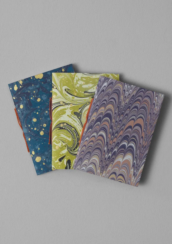 TOAST Hand Marbled Pocket Notebook Set- Stationery