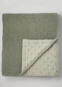 TOAST Hand Quilted Velvet Throw- Textiles|Blankets & Throws