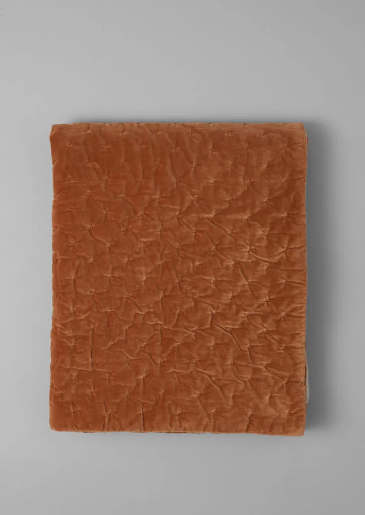 TOAST Hand Quilted Velvet Throw- Textiles|Blankets & Throws