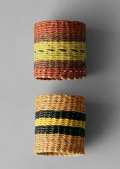 TOAST Hand Woven Iraca Napkin Rings- Textiles|Kitchen