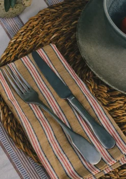 TOAST Hand Woven Stripe Napkin Set- Textiles|Tableware