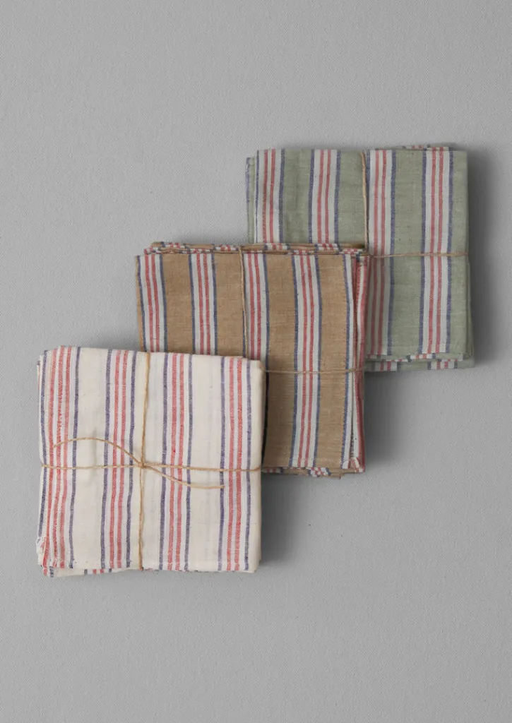 TOAST Hand Woven Stripe Napkin Set- Textiles|Tableware