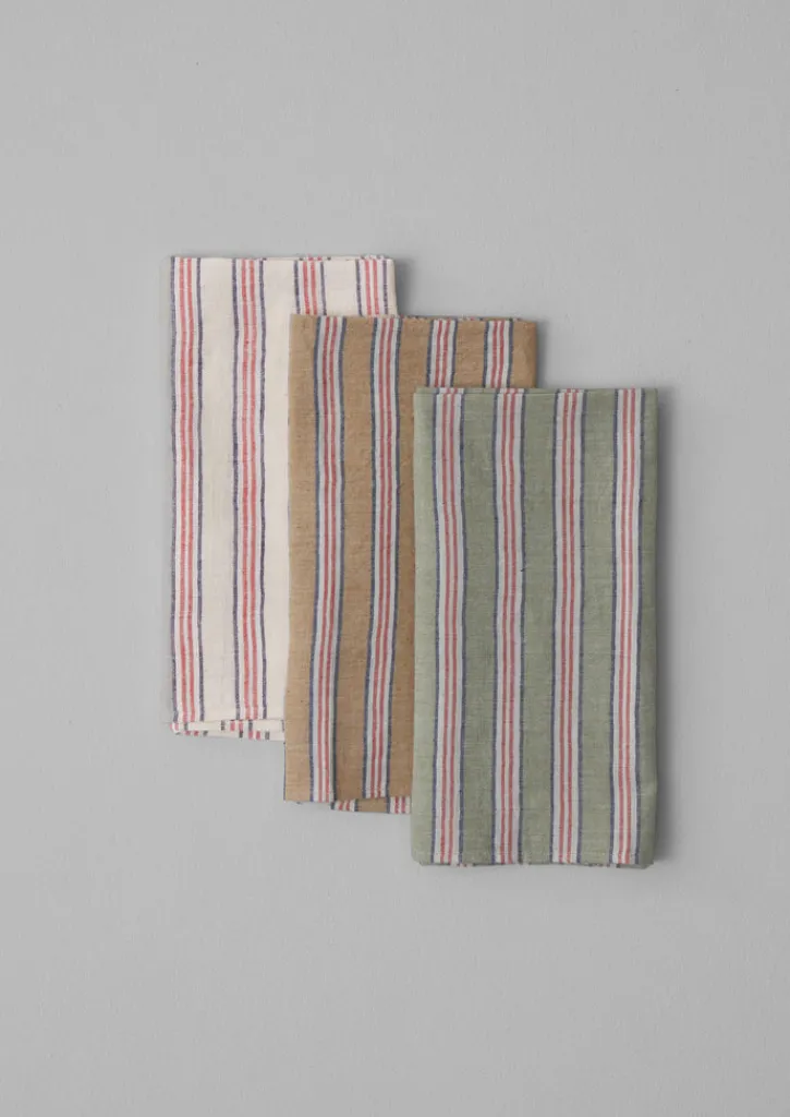 TOAST Hand Woven Stripe Napkin Set- Textiles|Tableware