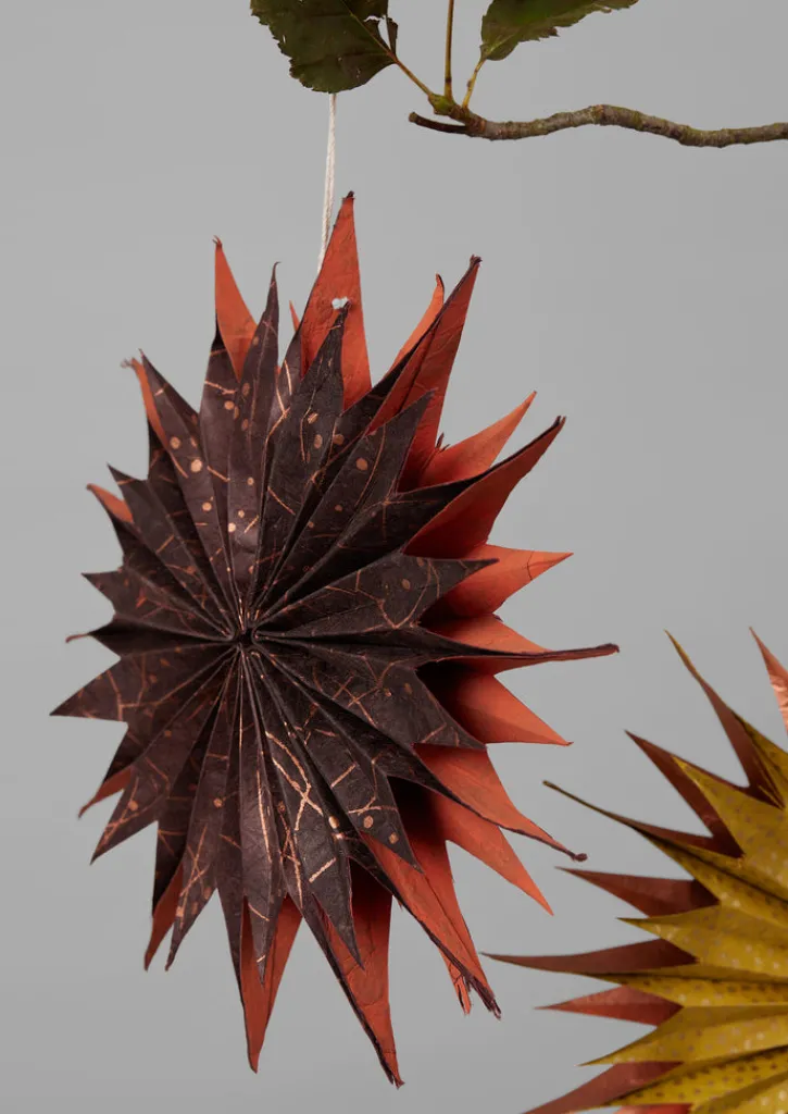 TOAST Hanging Lokta Paper Star Set- Christmas Decorations