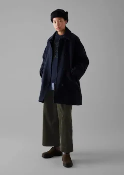 TOAST Cotton Wool Pea Coat-Women Coats & Jackets