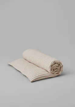 TOAST Ines Flannel Stripe Cotton Duvet Cover- Textiles|Bed Linen