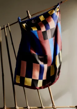 TOAST Isobel Harvey Silk Check Print Bandana-Women Hats, Scarves & Gloves
