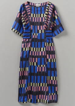 TOAST Isobel Harvey Tie Waist Check Print Dress-Women Dresses