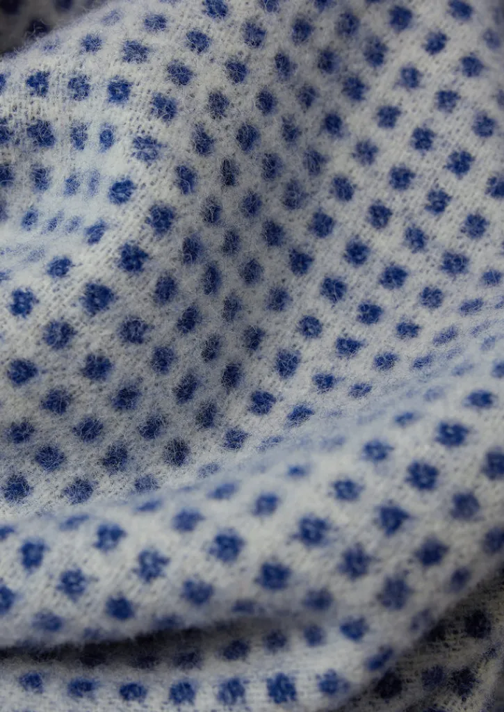 TOAST Jacquard Dot Wool Blanket- Textiles|Blankets & Throws