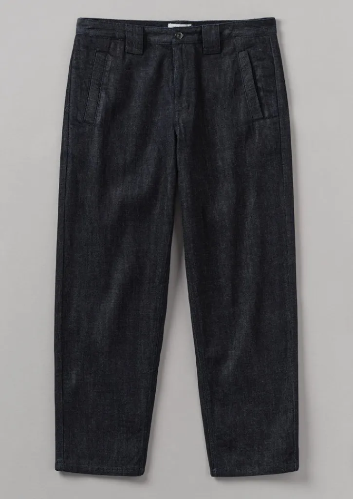 TOAST Japanese Denim Trousers- Denim|Workwear