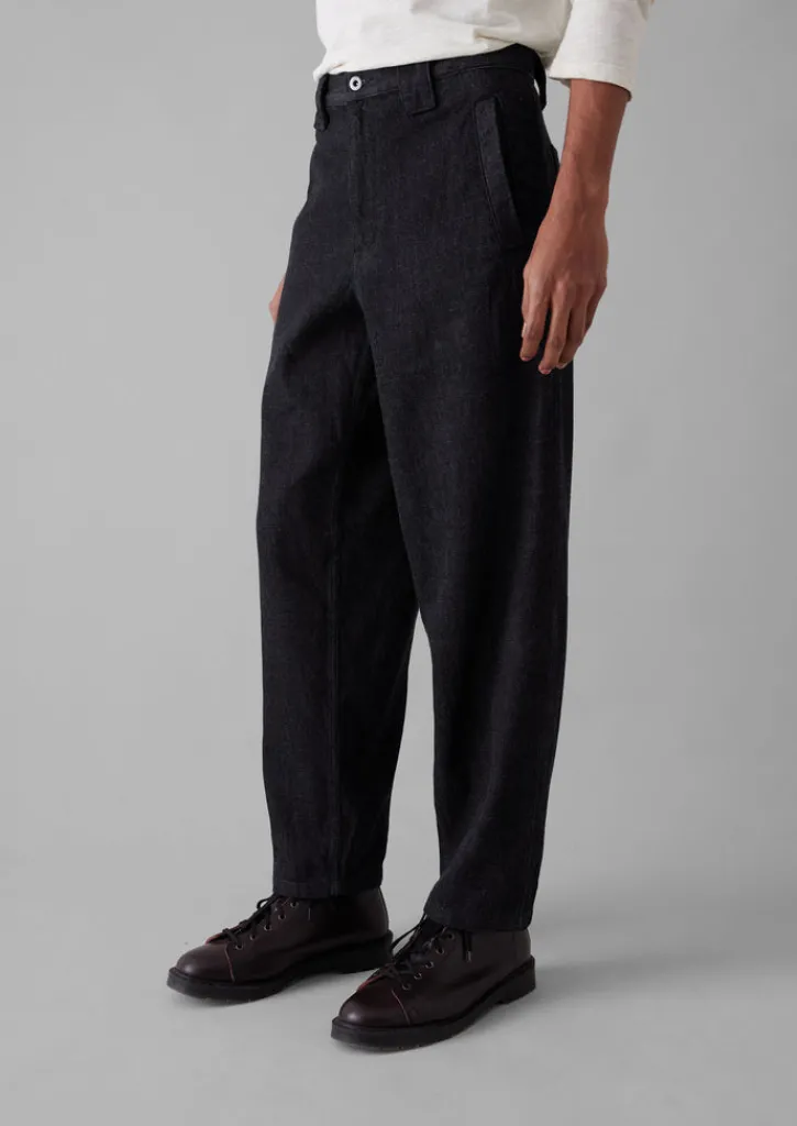 TOAST Japanese Denim Trousers- Denim|Workwear