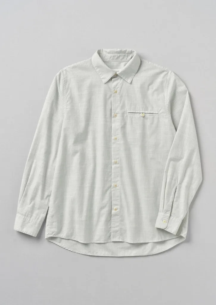 TOAST Jet Pocket Fine Stripe Cotton Shirt- Shirts