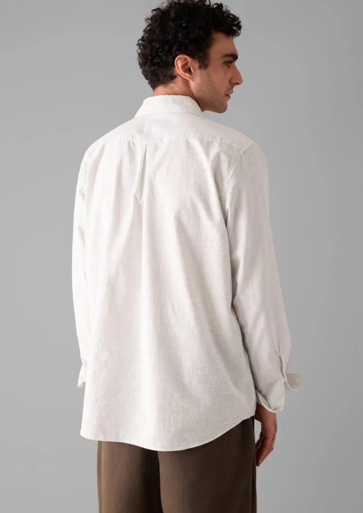 TOAST Jet Pocket Fine Stripe Cotton Shirt- Shirts
