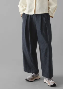 TOAST Jude Check Wool Trousers-Women Trousers