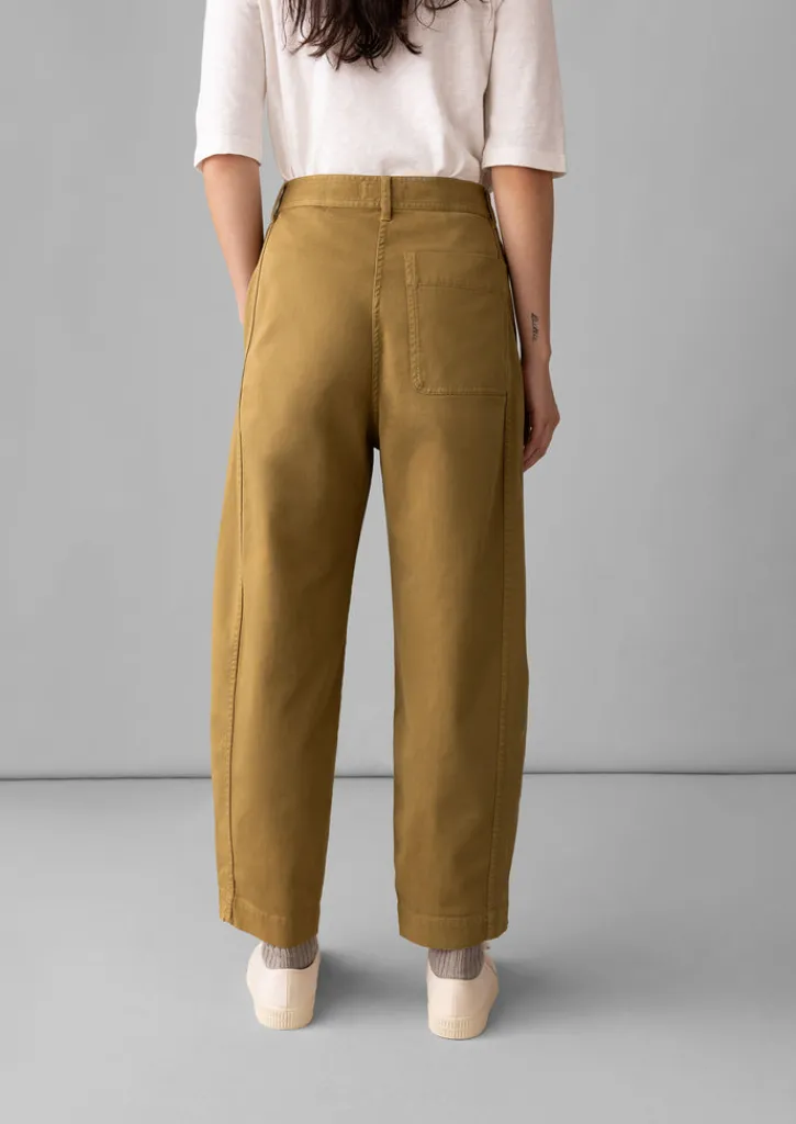 TOAST Kathe Flat Front Cotton Twill Trousers-Women Trousers